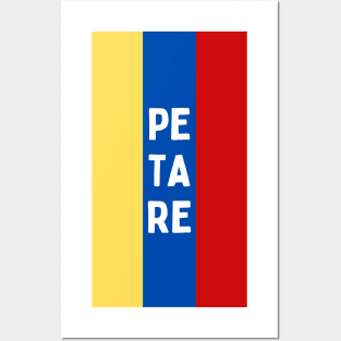 Petare City in Venezuelan Flag Colors Vertical Posters and Art